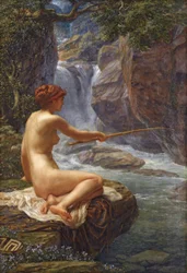 Eine Nymphe des Baches